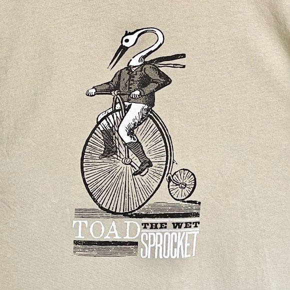 Vintage 90s Toad The Wet Sprocket Bicycle Crane Concert T Shirt Adult size XL - Picture 4 of 9